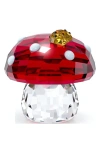Swarovski Idlyllia Crystal Mushroom & Ladybugs In Red Multi