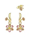 Swarovski Idyllia Gold-tone Plated Set Of Three Earrings In Gold