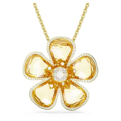 Swarovski Florere Pendant In 黃色