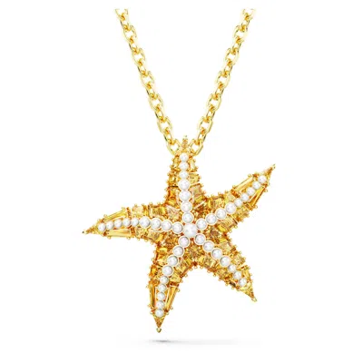 Swarovski Idyllia Pendant In Gold Tone