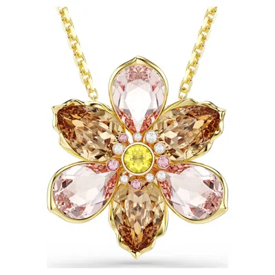 Swarovski Idyllia Anhänger Und Brosche In Pink