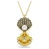 Swarovski Idyllia F Pendant Shell Locket Gold Shiny Crystal In White
