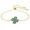 Swarovski Idyllia Soft Bracelet Clover Gold Shiny Green In Green
