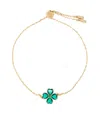 Swarovski Idyllia Clover-charm Bracelet In Green