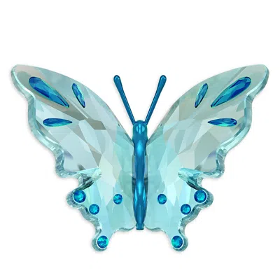 Swarovski Idyllia Collection Butterfly Crystal Figurine In Blue