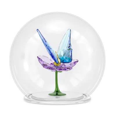 Swarovski Idyllia Collection Glass Ball Butterfly Crystal Figurine In Transparent