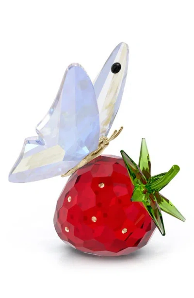 SWAROVSKI SWAROVSKI IDYLLIA CRYSTAL BUTTERFLY & STRAWBERRY
