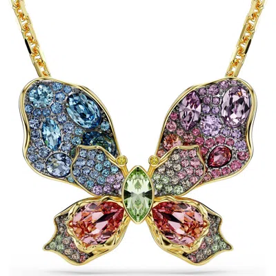 SWAROVSKI SWAROVSKI IDYLLIA CRYSTAL BUTTERFLY BROOCH & PENDANT NECKLACE