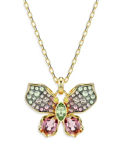 SWAROVSKI IDYLLIA CRYSTAL BUTTERFLY PENDANT NECKLACE, 16.5-19.25