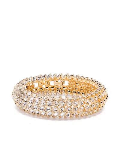 Swarovski Idyllia Crystal-embellished Bracelet In Gold