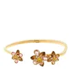 Swarovski Idyllia Crystal Flower Bangle In Gold