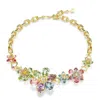 Swarovski Idyllia Crystal Flower Necklace