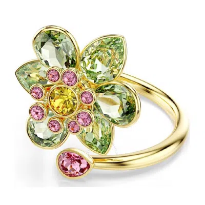 SWAROVSKI SWAROVSKI IDYLLIA CRYSTAL FLOWER OPEN RING