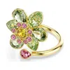 Swarovski Idyllia Flower Motif Crystal Open Ring