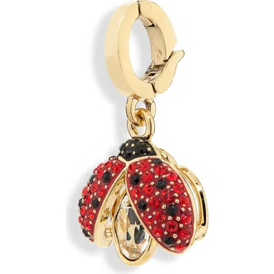 Swarovski Idyllia Crystal Ladybug Charm In Gold