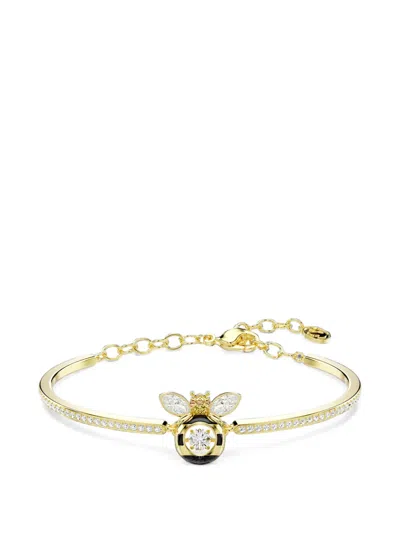 Swarovski Idyllia Crystal-embellished Bee Bracelet In Gold
