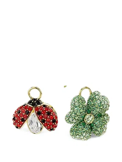 Swarovski Idyllia Crystal-embellished Mismatched Earrings Set (set Of Three) In Multi