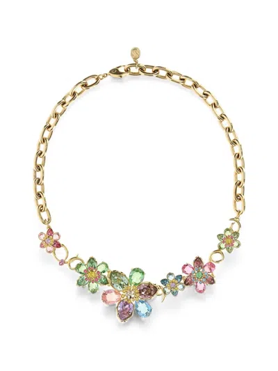 Swarovski Idyllia Crystal-embellished Necklace In Gold