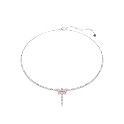 Swarovski Idyllia Dragonfly Necklace In Metallic