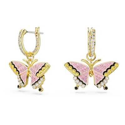 Swarovski Idyllia Drop Earrings In Pink