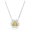 Swarovski Idyllia E Pendant Rhodium Shiny Yellow In Silver Tone