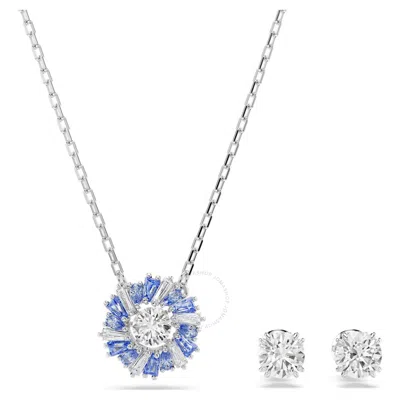 Swarovski Idyllia E Set Sd Rhodium Shiny Blue