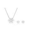Swarovski Idyllia E Set Set Of 2 Rhodium Shiny White In White