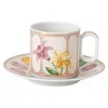 Swarovski Idyllia Espresso Cup With Saucer In Mehrfarbig