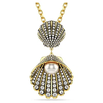 Swarovski Idyllia F Pendant L Gold Shiny Gold In Silver Tone