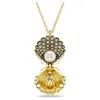 Swarovski Idyllia F Pendant Shell Locket Gold Shiny Crystal In White