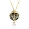 Swarovski Idyllia F Pendant Shell Y Gold Shiny Crystal In White