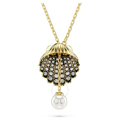 Swarovski Idyllia F Pendant Shell Y Gold Shiny Crystal In White