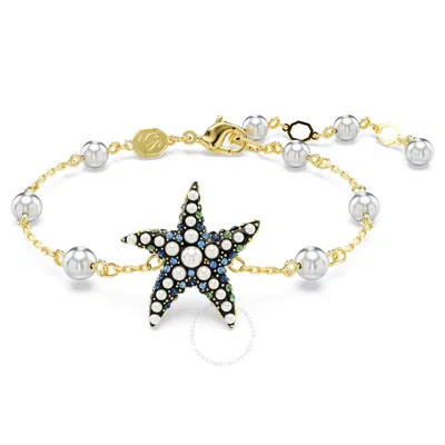 Swarovski Idyllia F Soft Bracelet Starfish Gold Shiny Multi In Blue