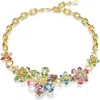 Swarovski Idyllia Floral Bib Necklace In Multi