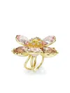 Swarovski Idyllia Flower-motif Ring In Gold