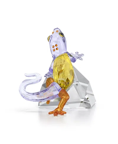 Swarovski Idyllia Gecko Figurine In Multi Color