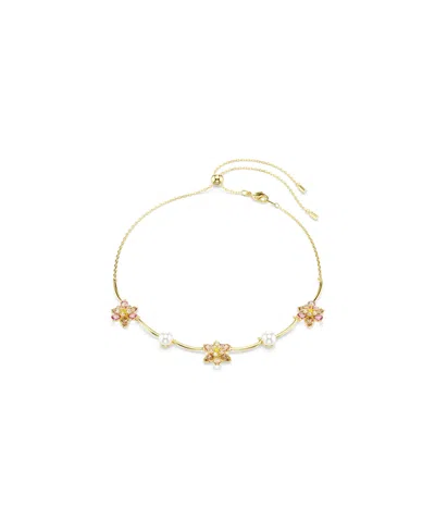 SWAROVSKI IDYLLIA GOLD-TONE PLATED NECKLACE