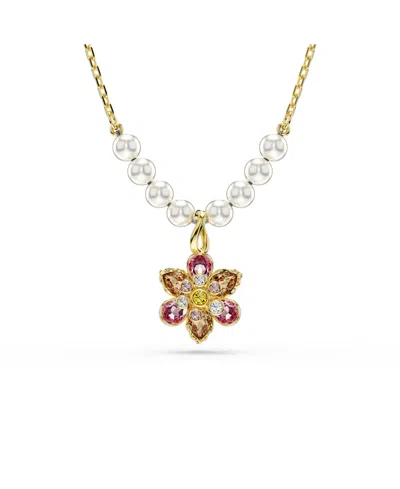 SWAROVSKI IDYLLIA GOLD-TONE PLATED PENDANT NECKLACE