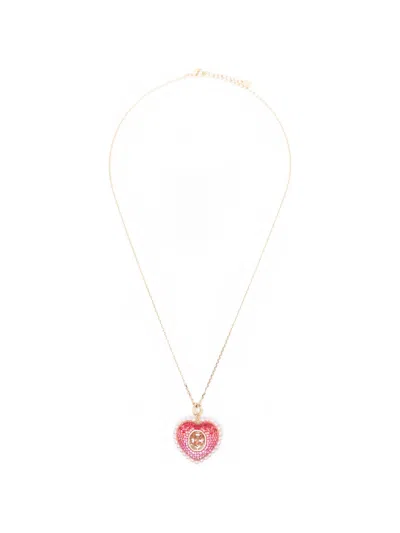 Swarovski Idyllia Heart-pendant Necklace In Gold