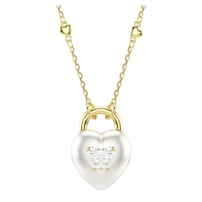 Swarovski Idyllia Heart Pendant Necklace In White
