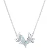 Swarovski Idyllia Lilia Butterfly Necklace In Blue