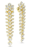 Swarovski Idyllia Long Crystal Drop Earrings In Multi
