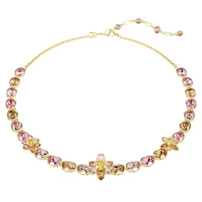 Swarovski Idyllia Mixed Cuts Crystal Flower Necklace