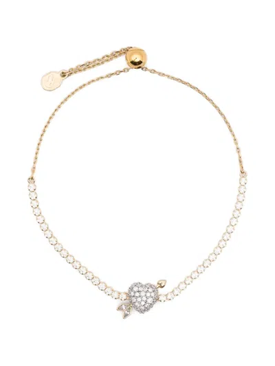 Swarovski Idyllia Mixed Cuts Heart Arrow Bracelet In Gold