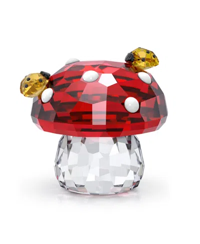 Swarovski Idyllia Mushroom And Ladybugs Figurine