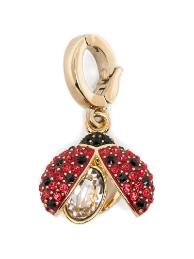 Swarovski Idyllia Mxed Cuts Ladybug Charm In Gold