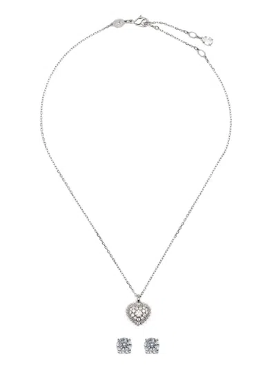 Swarovski Idyllia Necklace And Earrings Set In Silver