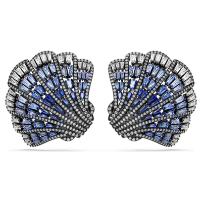 Swarovski Idyllia Clip Earrings In Blue