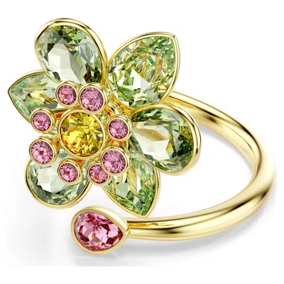 Swarovski Idyllia Open Ring In Green