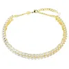 Swarovski Idyllia Oval Cut Crystal Choker In Gold